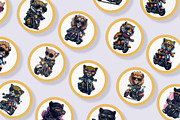 Sticker Cartoon Collection Procreate, an Animal Illustration by ElladesignCo (Thumbnail 4 of 6)