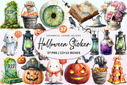 Halloween Sticker Png Bundle., a Graphic by CitraGraphics (Thumbnail 1 of 4)