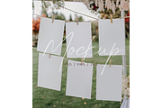 Six Milestone Cards Mock Up, a Product Mockup by TatiMockup (Thumbnail 1 of 2)