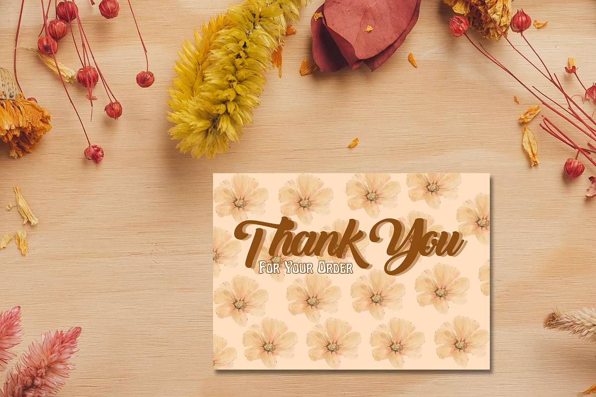 Online Small Business Thank You Card, a Business Card Template by Kyuubu Arts (Photo 1 of 2)