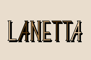 Lanetta Typeface
