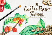 Watercolor Coffee Bean, a Food Illustration by andypray (Thumbnail 1 of 4)