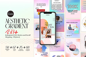 Instagram Aesthetic Gradient CANVA