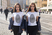 Twins T-Shirt Mock-Up 2018 #27, a Shirt Mockup by Freeman Studio (Thumbnail 16 of 23)