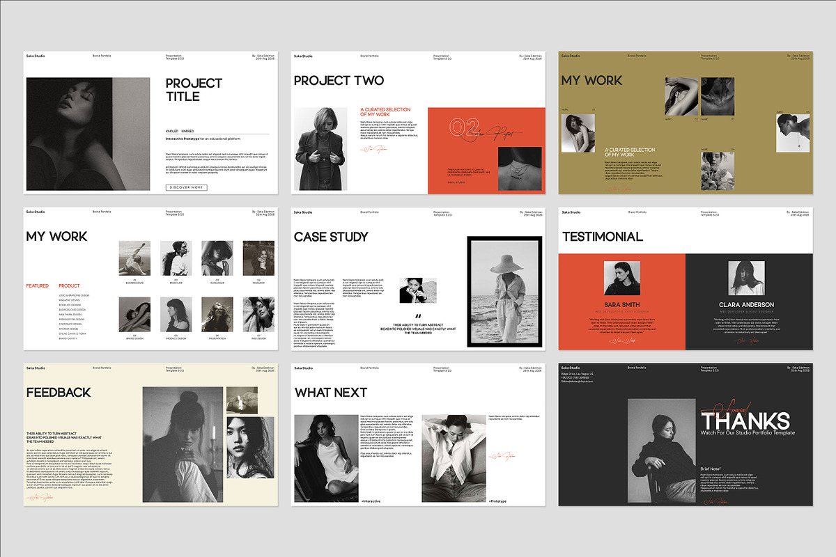 SAKA | Brand Portfolio Template, a Presentation Template by Graphpexel (Photo 10 of 10)