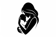 50 Mother and Baby Silhouette Bundle, an Illustration by Creativeshirt (Thumbnail 7 of 48)