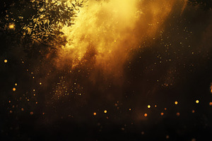 Golden light filtering through trees, a Photo by Beautiful things