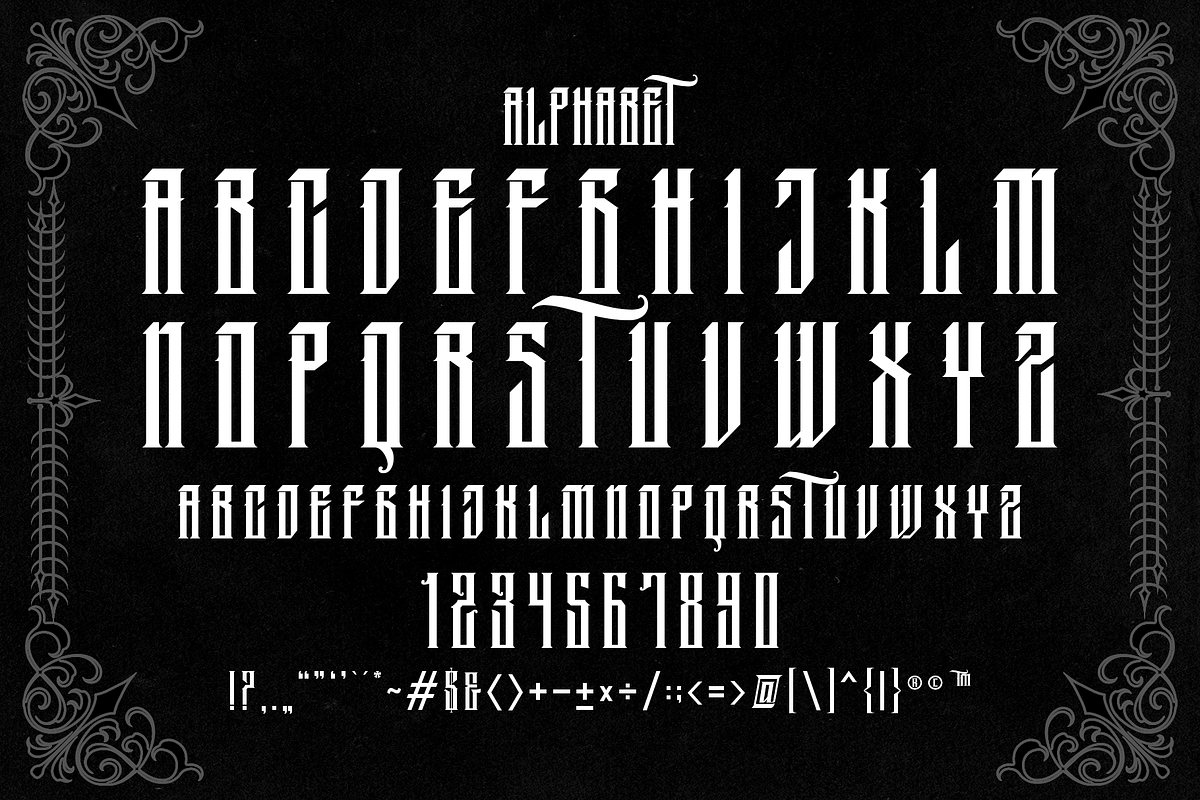 MONTORS MODERN BLACKLETTER, a Blackletter Font by dansdesign (Photo 4 of 7)