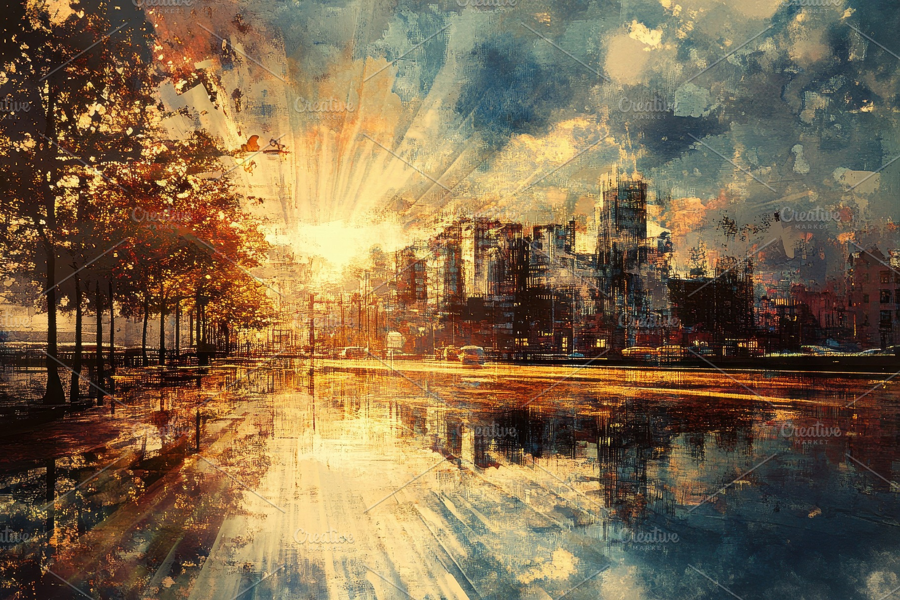 Reflections of skyscrapers, a Photo by Pavel_design