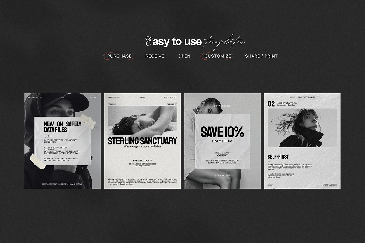 Minimal Instagram Post Kit, a Social Media Template by Pixel Grid (Photo 6 of 8)