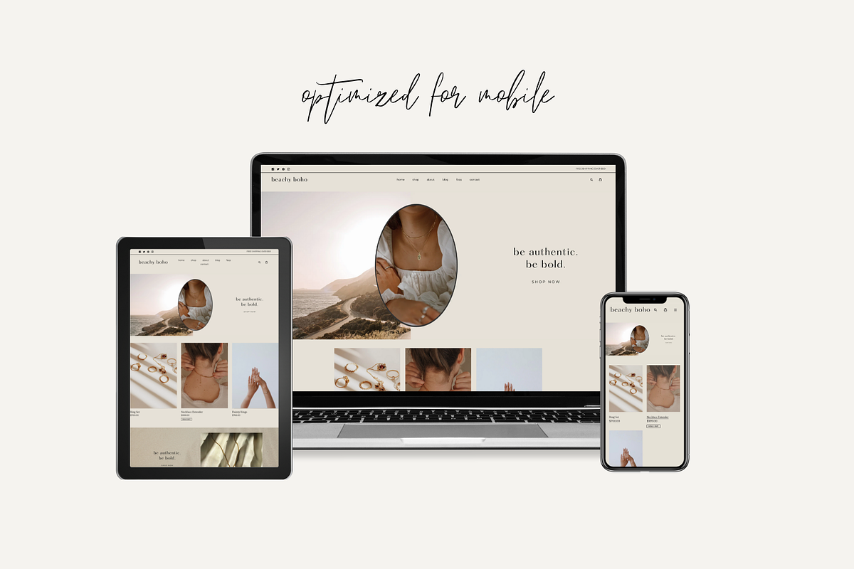 Boho Shopify Theme | Beachy Boho, a Templates & Theme by Easy Website Themes (Photo 6 of 8)