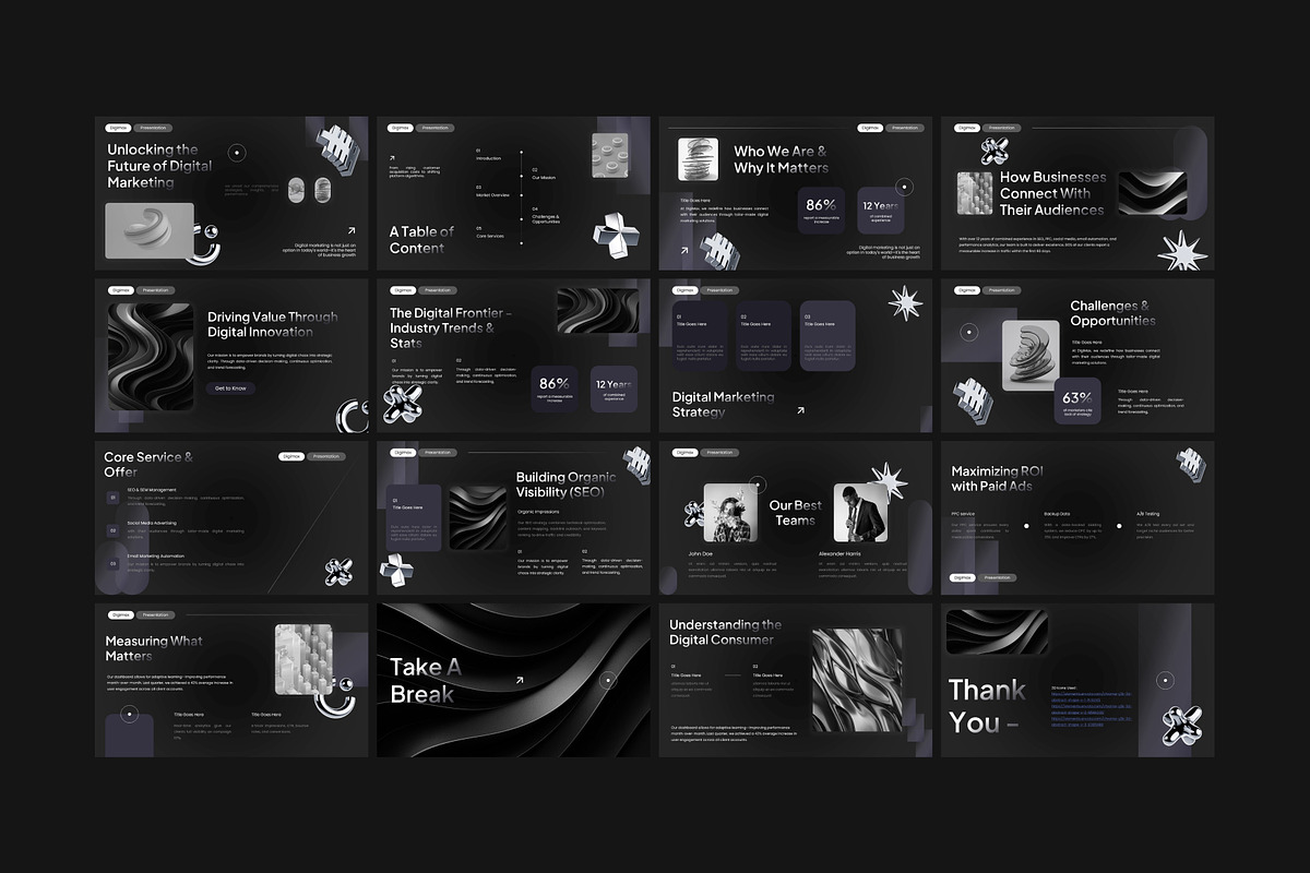 Digital Marketing Presentation, a Presentation Template by Eklip Studio (Photo 6 of 6)