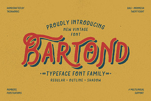 Bartond Typeface - On Sale!
