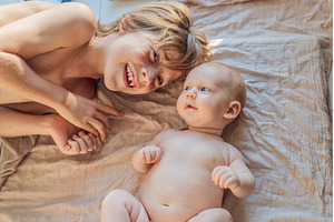 Older and younger baby brothers, a Person Photo by Elizaveta Galitskaya