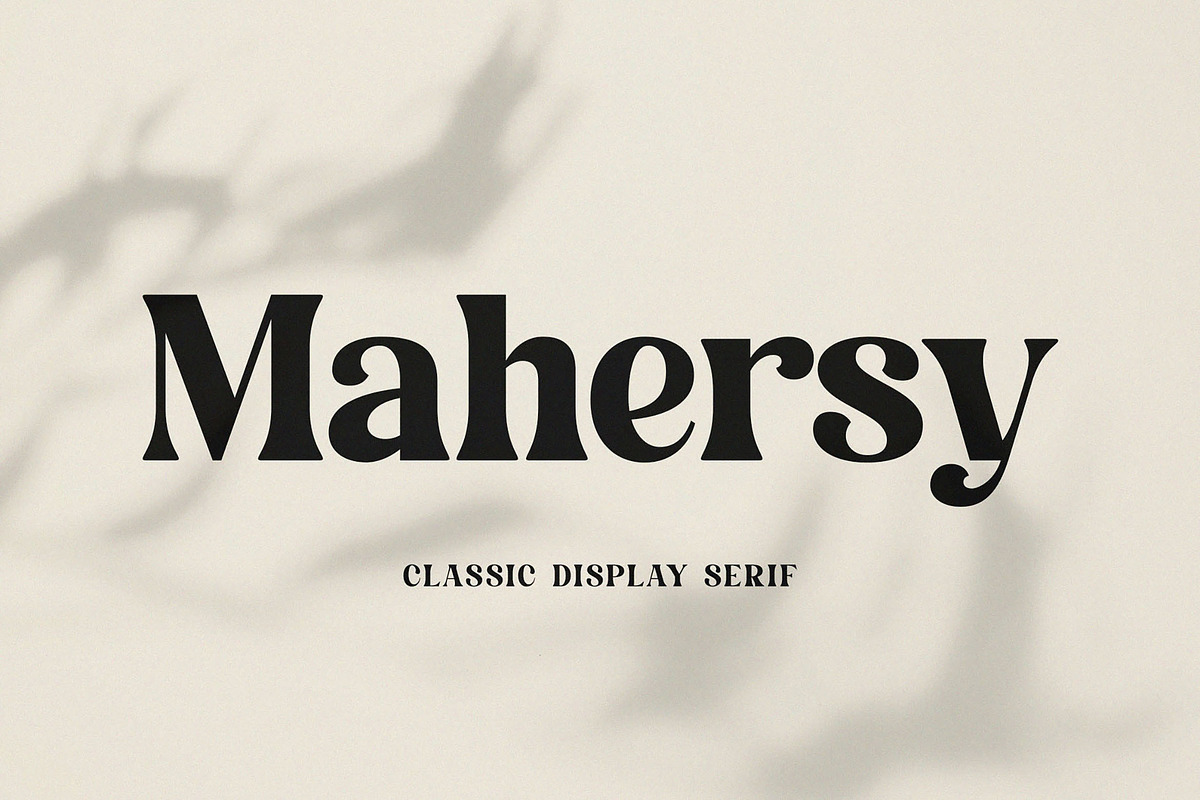 Mahersy - Classic Display Serif, a Serif Font by TypeLogue (Photo 1 of 5)