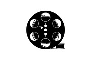 Classic Film Reel Silhouette Set, a Graphic by Designer_Momina (Thumbnail 9 of 14)