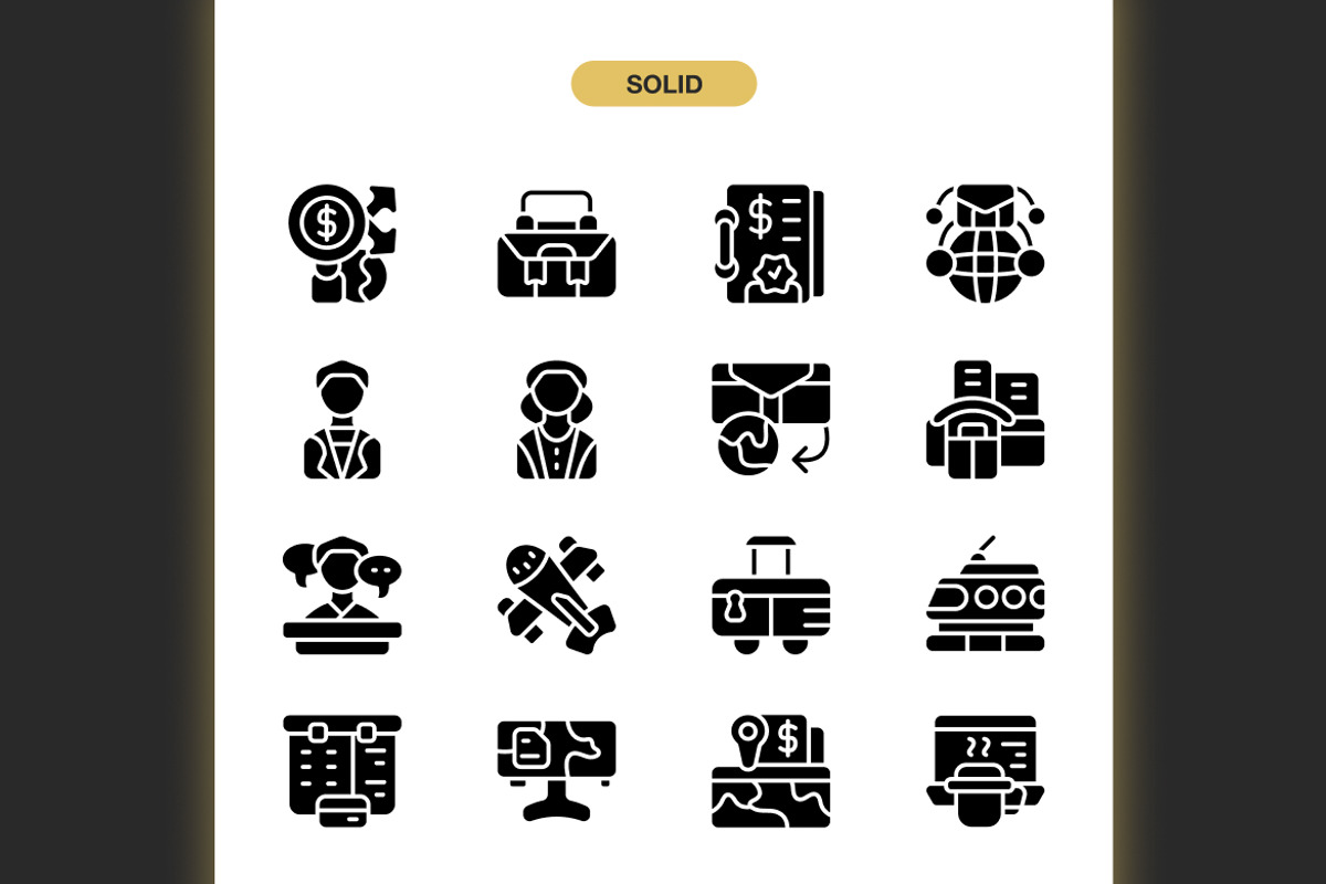 Business Trip Icons, an Icon by Spacepixel Creative (Photo 3 of 3)