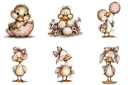 Whimsical - Easter Duck Clipart, an Illustration by CreationArt (Thumbnail 6 of 6)