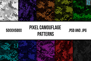 Pixel Camouflage Patterns