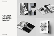 Us Letter Magazine Mockup, a Books & Magazine Mockup by Tokobeta (Thumbnail 1 of 12)