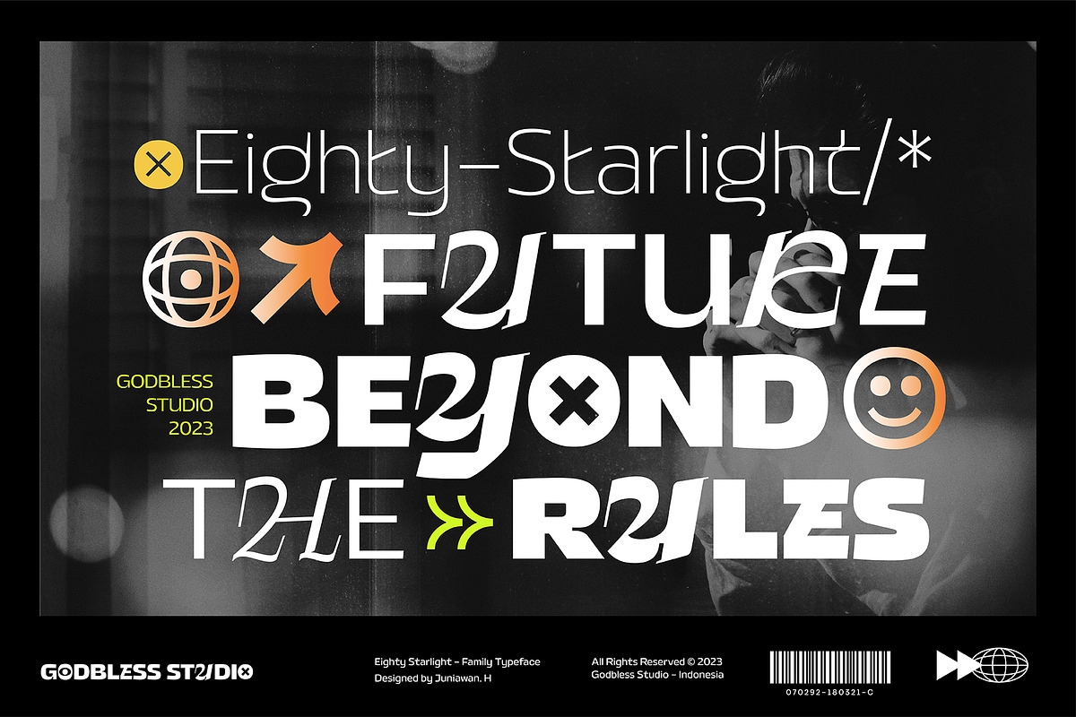 Eighty Starlight, a Sans Serif Font by Godbless Studio (Photo 3 of 18)