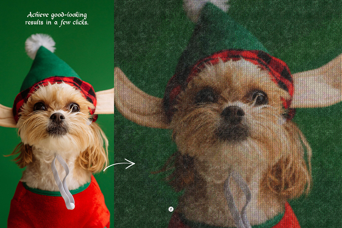 Ugly Sweater Photo Effect, a Layer Style Add-On by Freezerondigital (Photo 4 of 11)