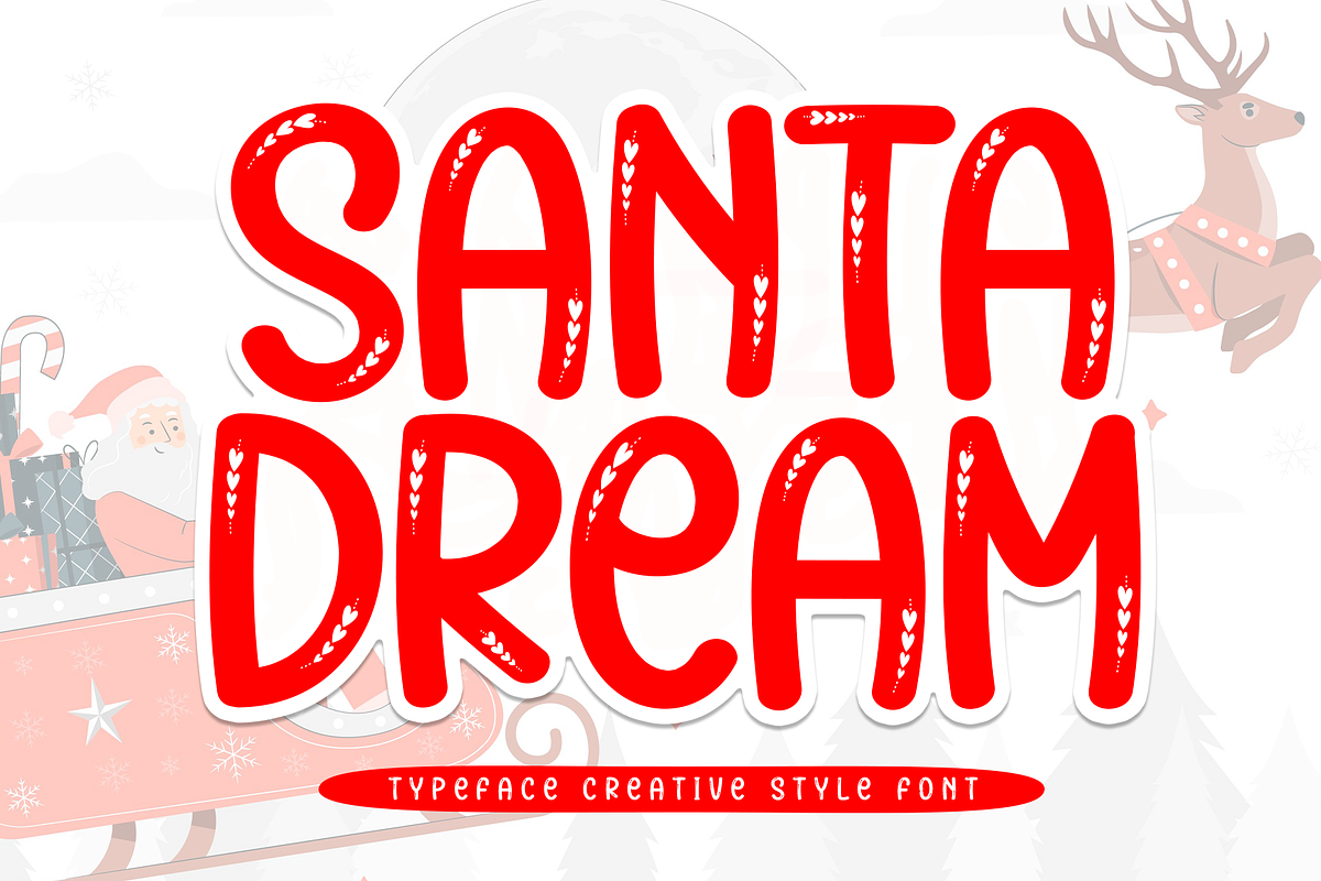 Santa Dream | Script Font, a Script Font by Scratchones (Photo 1 of 8)