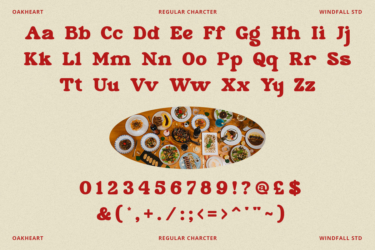 Oakheart - Stylish Retro Font, a Serif Font by Windfall Co (Photo 9 of 10)