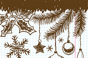 Christmas and New Year Backgrounds, a Decorative Illustration by TAlex (Thumbnail 6 of 6)
