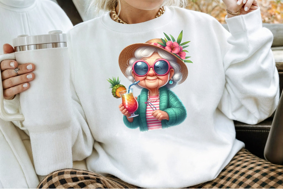 Funny Summer Grandma Sublimation, an Illustration by Sublimation Artist (Photo 4 of 6)