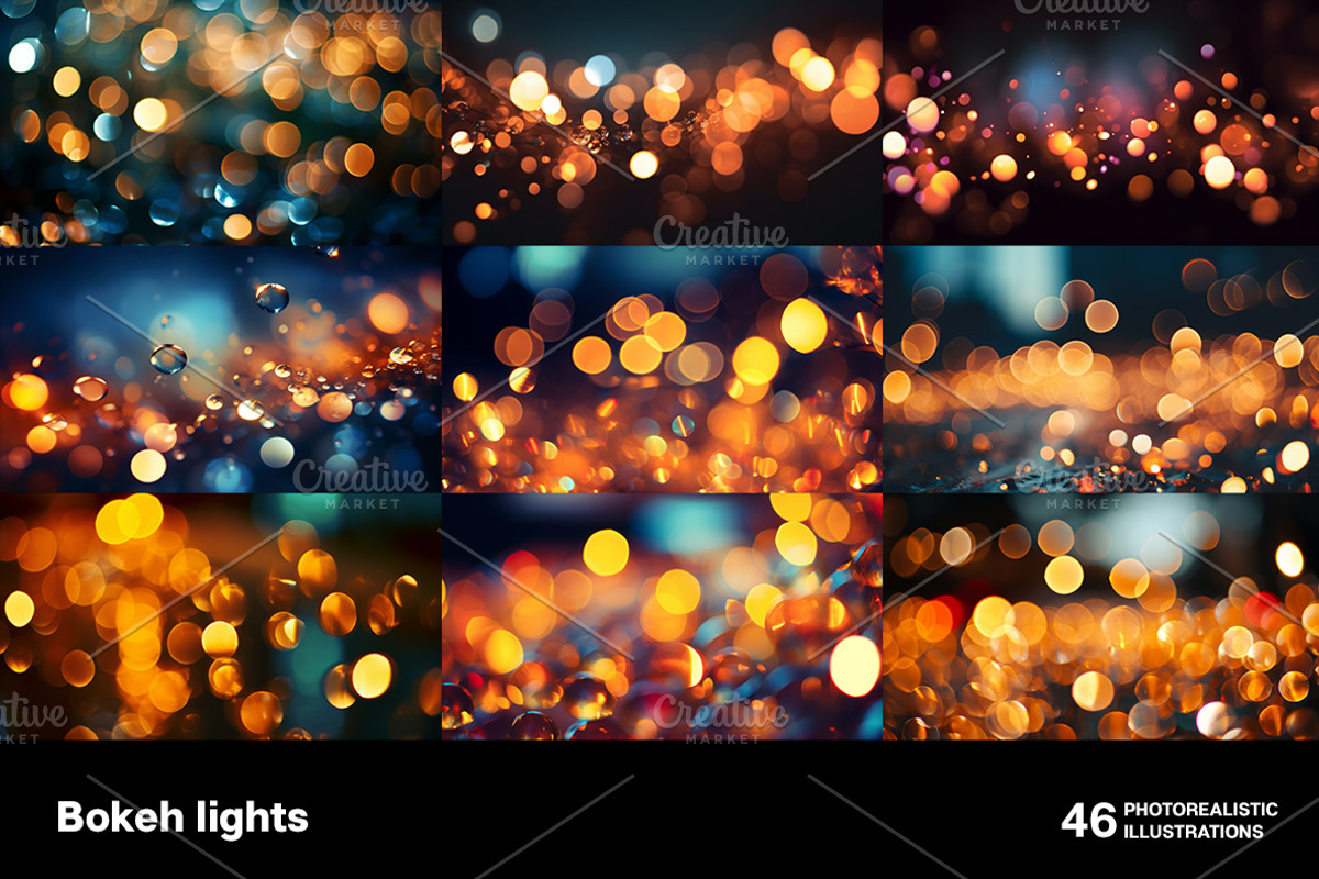 Bokeh lights. 46 images, an Abstract Photo by Handmadefont (Photo 4 of 11)