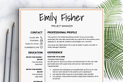 Resume Template / Instant Download, a Resume Template by LevelUpResume (Thumbnail 1 of 5)