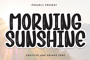 Morning Sunshine | Script Font, a Script Font by Scratchones (Thumbnail 1 of 8)