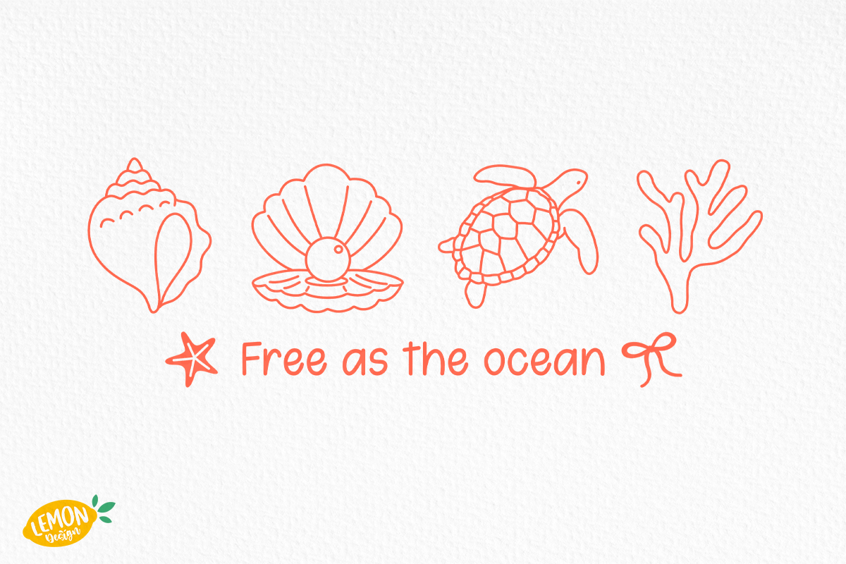 Hand Drawn Summer SVG Bundle, a Seasonal Illustration by LemonDesign (Photo 6 of 14)