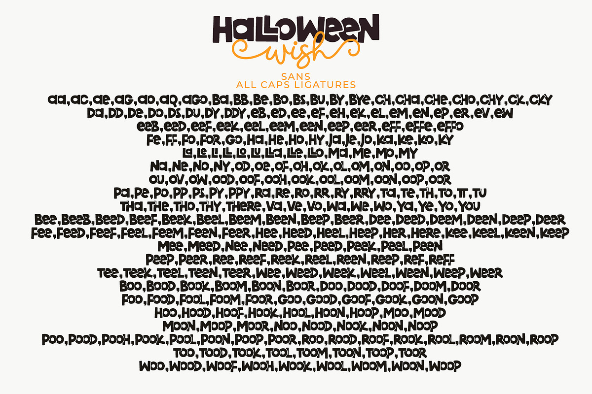 Halloween Wish Cute Fun Font Duo, a Handwritten Font by Airotype (Photo 13 of 13)