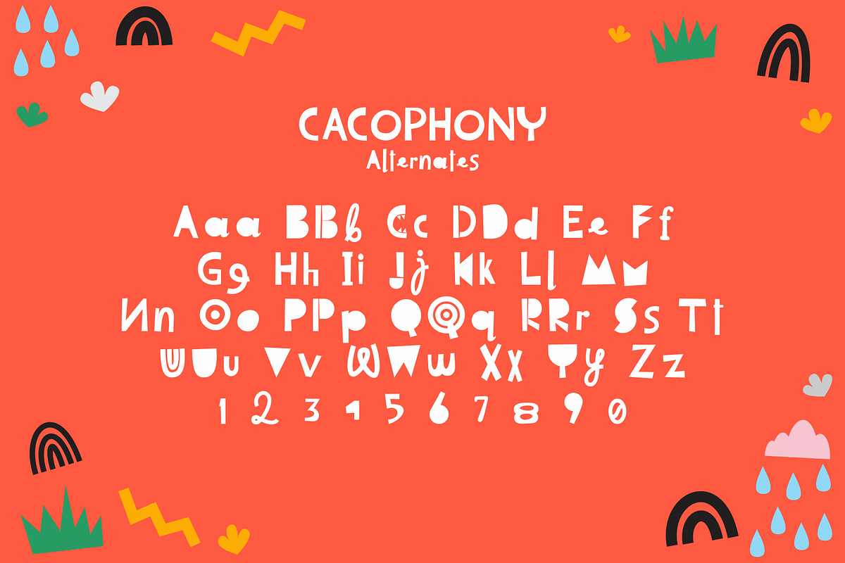 Cacophony - Fun Typeface, a Font by takoliko (Photo 12 of 17)
