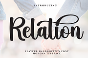 Relation | Script Font, a Handwritten Font by Scratchones (Thumbnail 1 of 9)