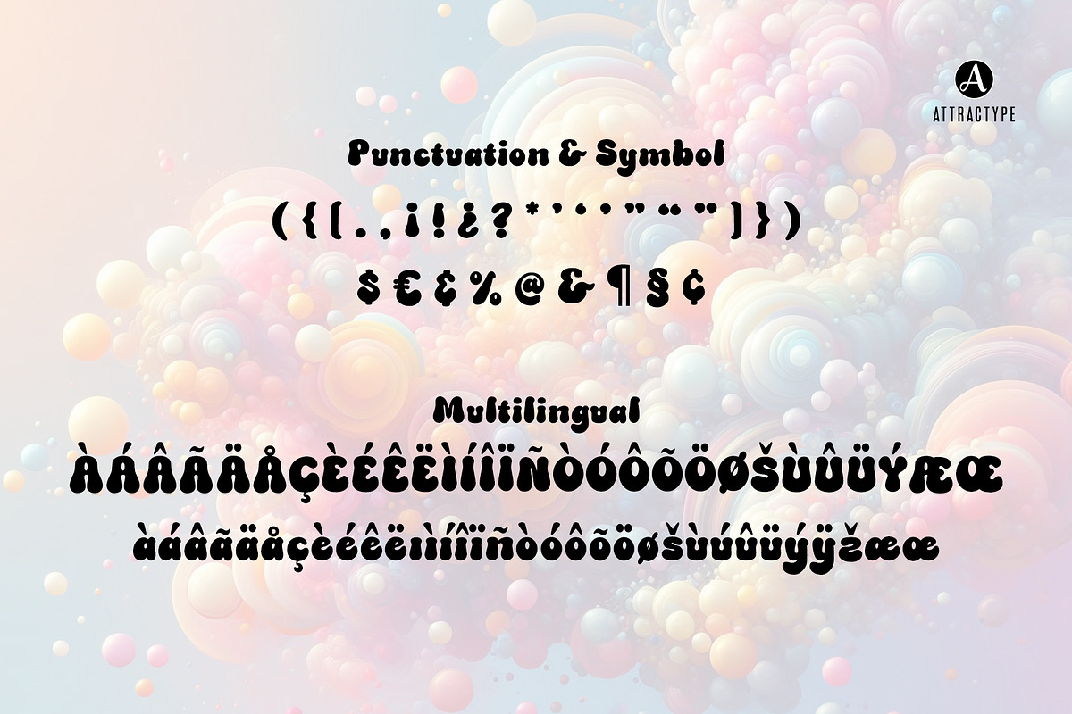 Bubbloom - Cute Bubble Font, a Handwritten Font by Attractype (Photo 7 of 7)