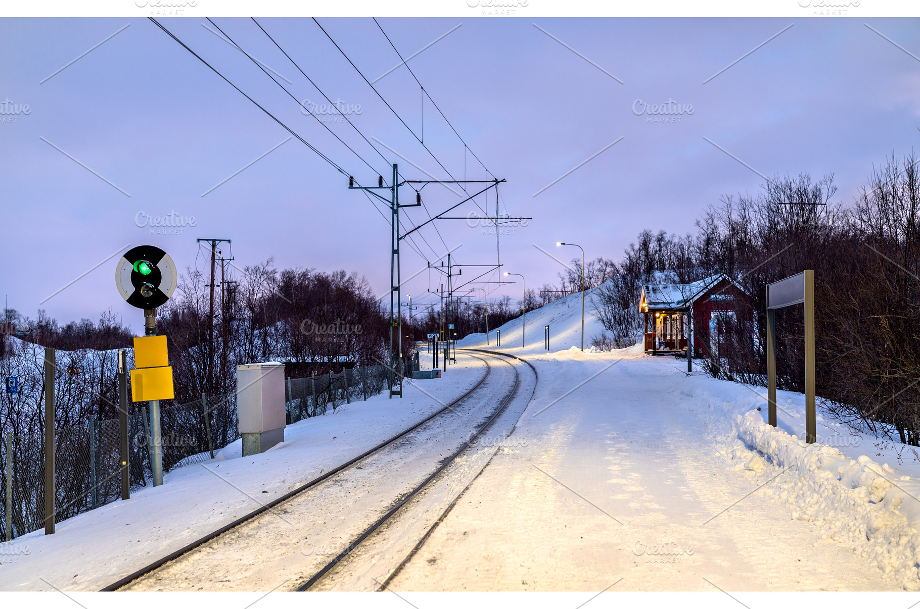 Abisko Turiststation station in, a Transportation Photo by Leonid Andronov