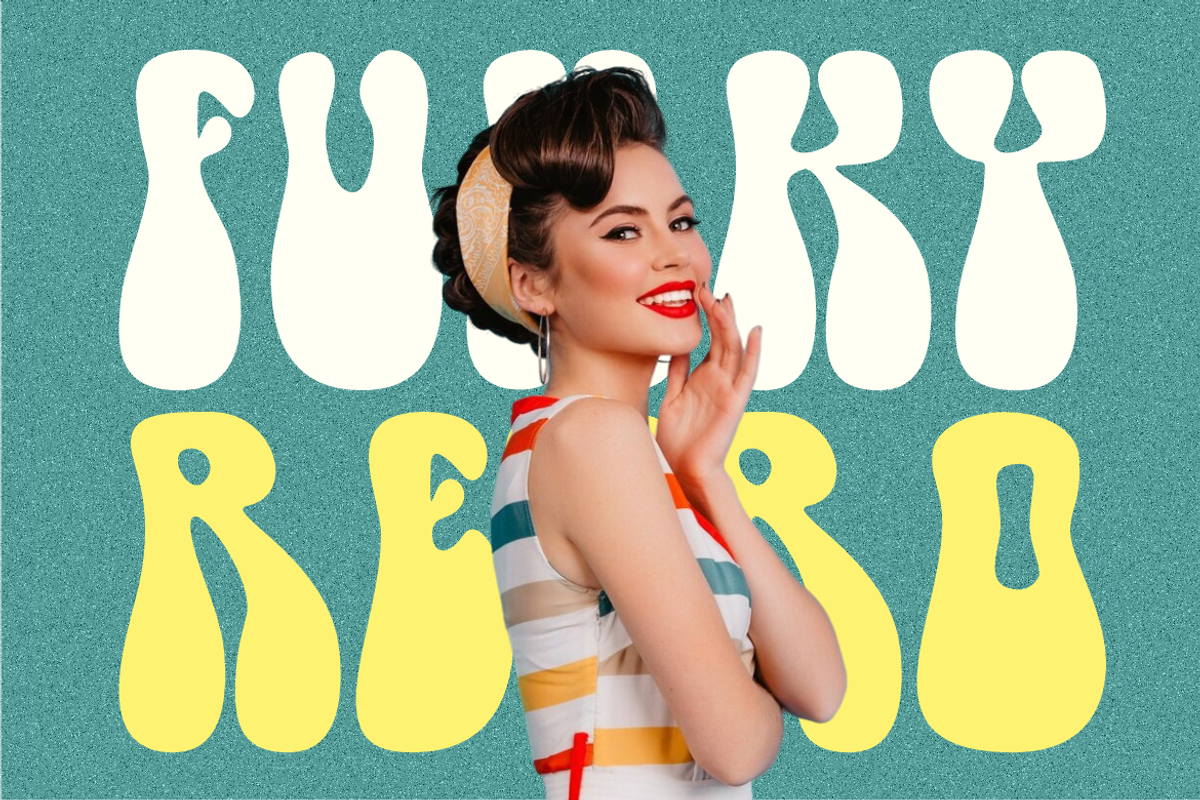 Popdash Retro Psychedelic Font, a Font by PutraCetol Studio (Photo 3 of 5)