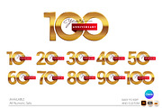 Anniversary Gold Logo, Greeting Card, a Graphic by OtpirusGraphic (Thumbnail 3 of 7)