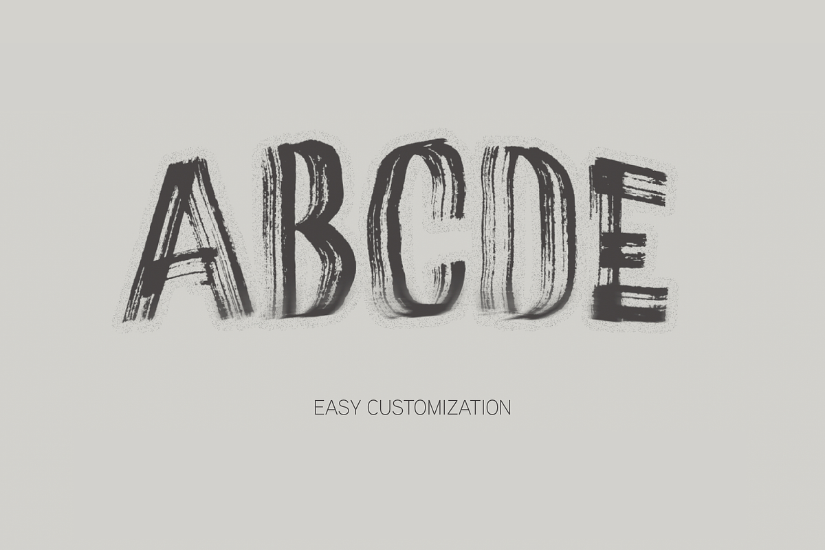 Grunge Brush Paint Text Effect preview 2