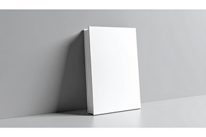 Blank white book cover leaning on, a Background Photo by Igor Tichonow