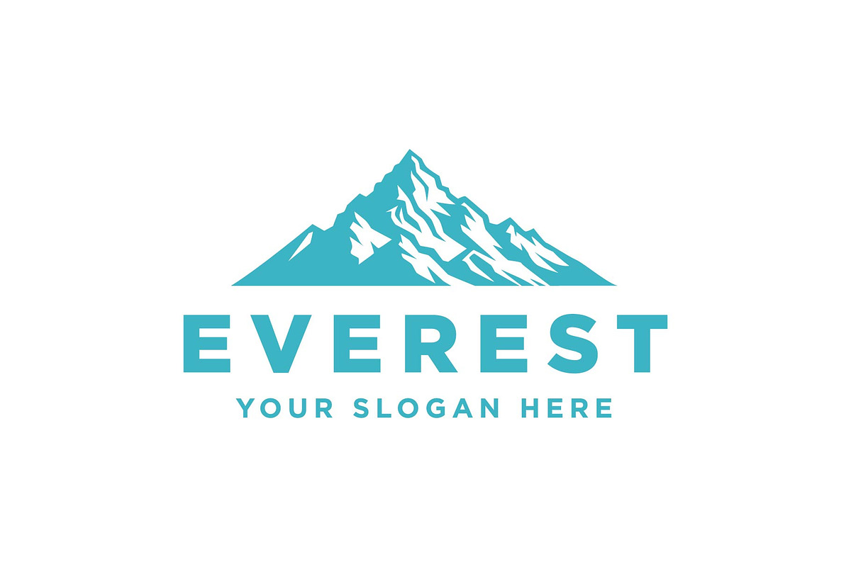 Mountain summit everest logo, a Branding & Logo Template by funpixel