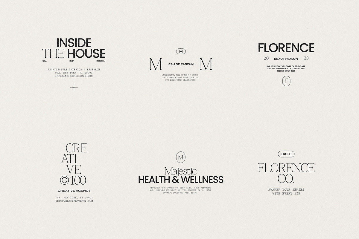 Florence Logo Kit | Logos Ai Eps Psd, a Branding & Logo Template by Feel This (Photo 4 of 11)