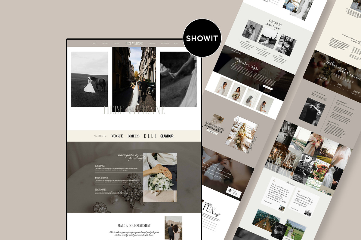 Photography Showit Website Template, a Websites & App Template by Field Digital (Photo 1 of 10)