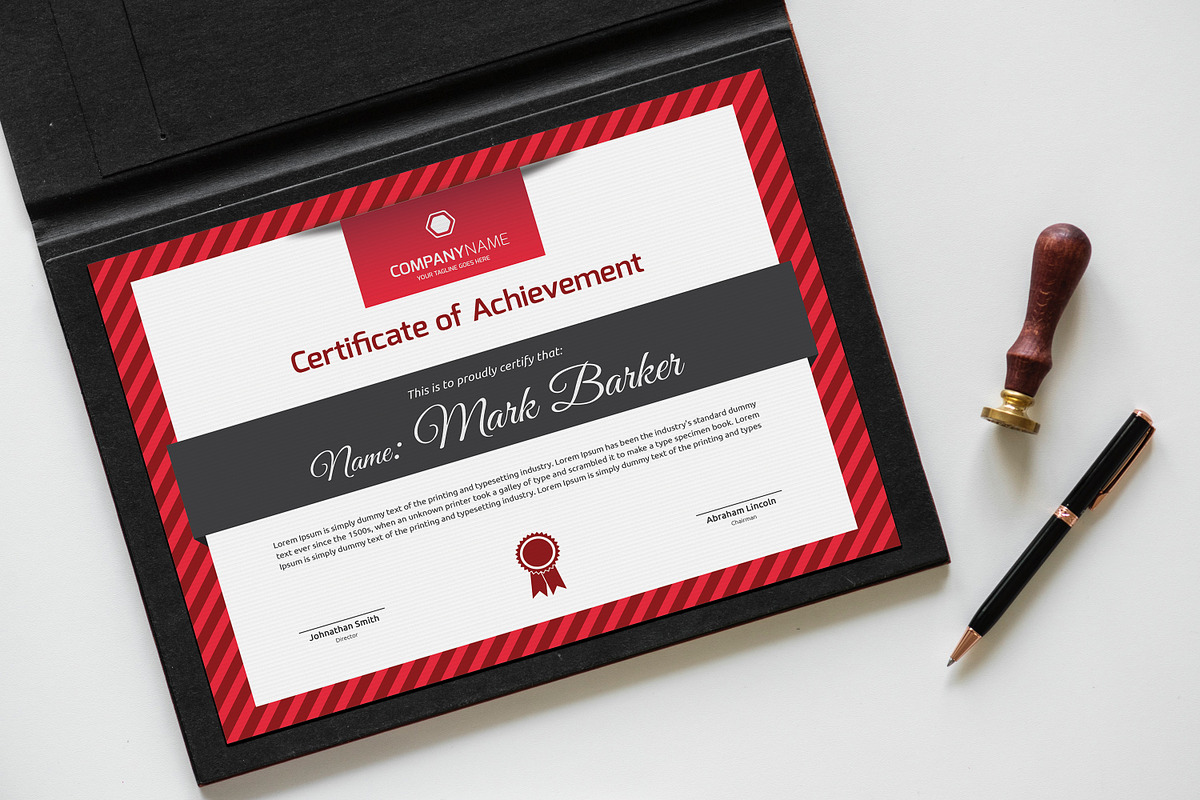 Certificate Word | PSD | AI, a Stationery Template by Curve Design (Photo 1 of 4)