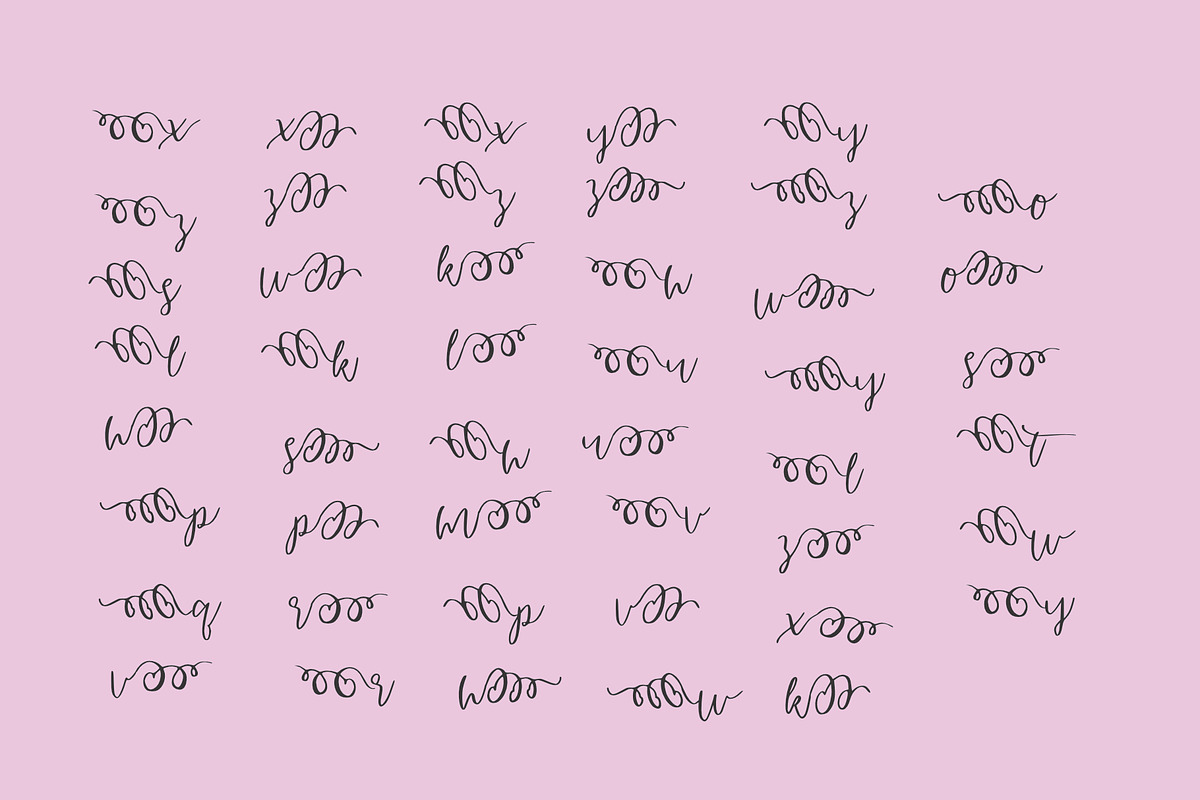 woman beauty calligraphy, a Script Font by Mariyana (Photo 6 of 10)