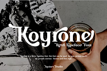 Koyrone - Retro Typeface Font