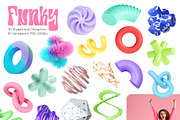 Funky Abstract 3D Shapes, Characters, a Graphic by LarysaZabrotskaya (Thumbnail 2 of 10)